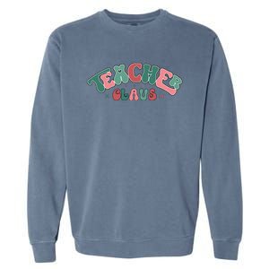 Teacher Claus Holiday Graphic Garment-Dyed Sweatshirt