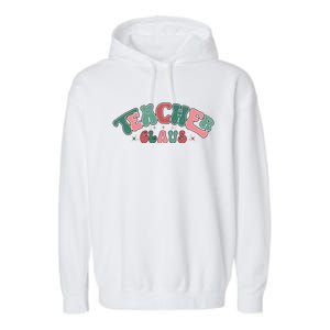 Teacher Claus Holiday Graphic Garment-Dyed Fleece Hoodie