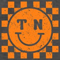 Tennessee Checkered Happy Face Football Season Game Day Vector Backpack