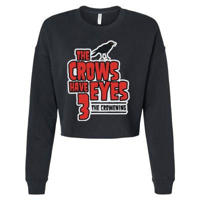 The Crows Have Eyes 3 The Crowening Cropped Pullover Crew