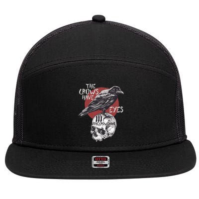 The Crows Have Eyes Iii 7 Panel Mesh Trucker Snapback Hat
