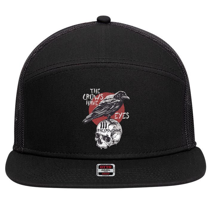 The Crows Have Eyes Iii 7 Panel Mesh Trucker Snapback Hat