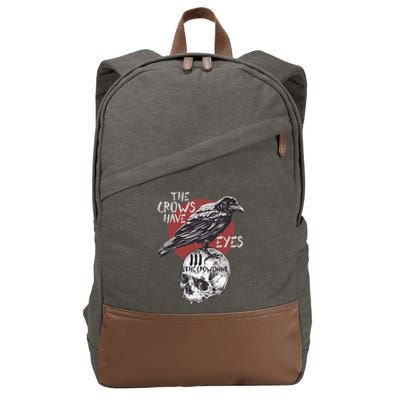 The Crows Have Eyes Iii Cotton Canvas Backpack