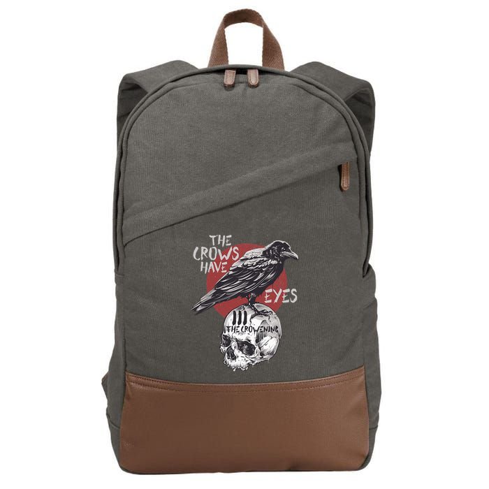 The Crows Have Eyes Iii Cotton Canvas Backpack