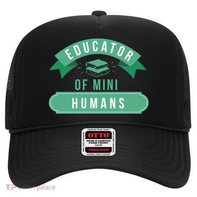 Teacher College High School University Cool Gift Professor Teacher Gift High Crown Mesh Back Trucker Hat