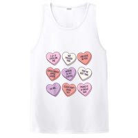Teach Conversation Hearts School Retro Valentines Day PosiCharge Competitor Tank
