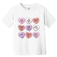 Teach Conversation Hearts School Retro Valentines Day Toddler T-Shirt