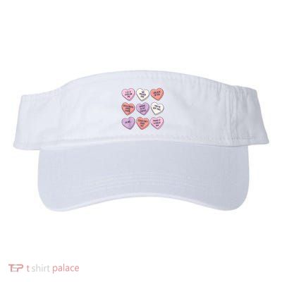 Teach Conversation Hearts School Retro Valentines Day Visor