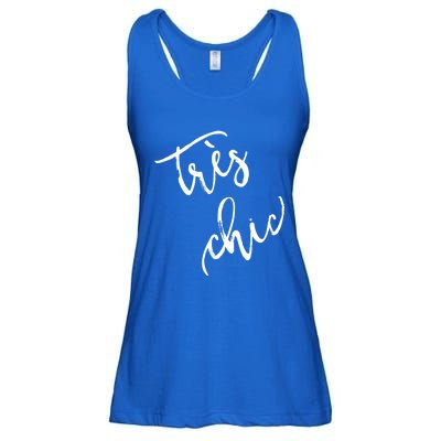 Tres Chic Hip French Fashion Quote Souvenir Gift Ladies Essential Flowy Tank