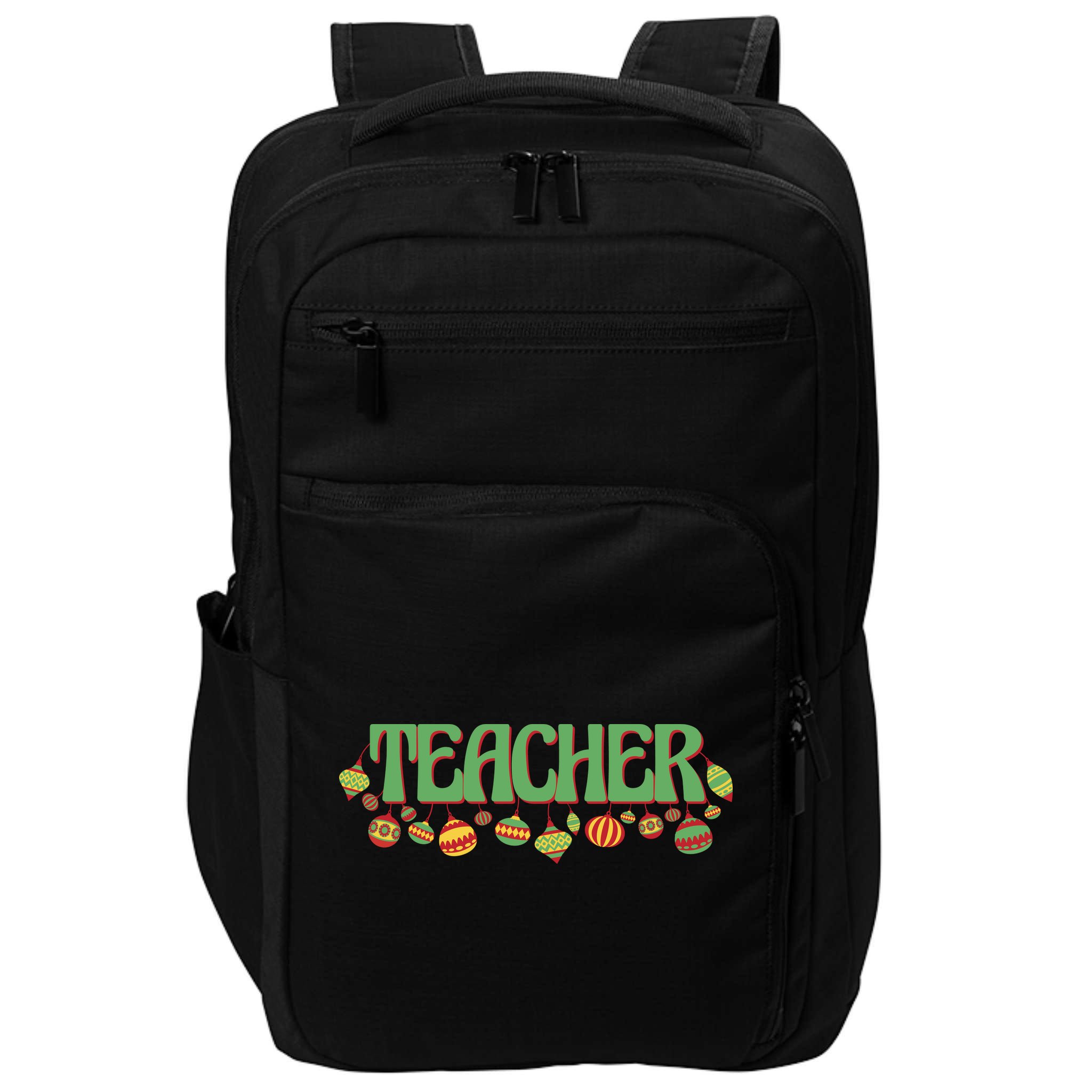 Teacher Christmas Holiday Festive Impact Tech Backpack