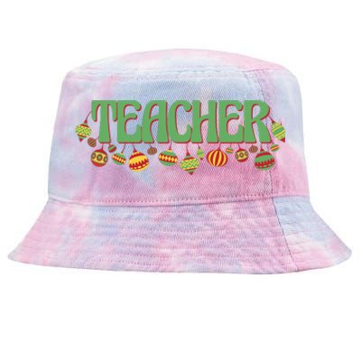 Teacher Christmas Holiday Festive Tie-Dyed Bucket Hat