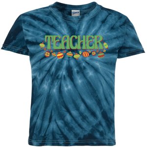 Teacher Christmas Holiday Festive Kids Tie-Dye T-Shirt