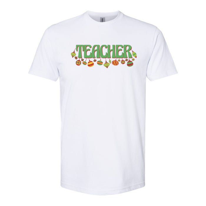 Teacher Christmas Holiday Festive Softstyle CVC T-Shirt