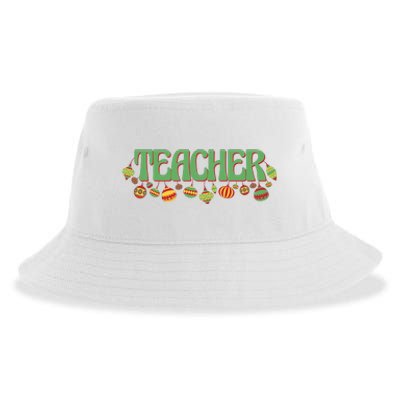 Teacher Christmas Holiday Festive Sustainable Bucket Hat