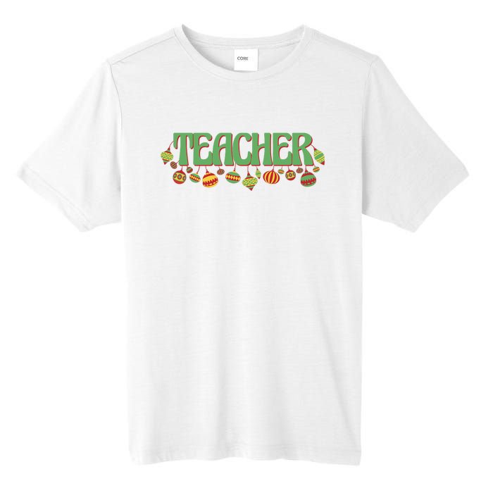 Teacher Christmas Holiday Festive Tall Fusion ChromaSoft Performance T-Shirt