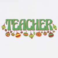 Teacher Christmas Holiday Festive Beanie