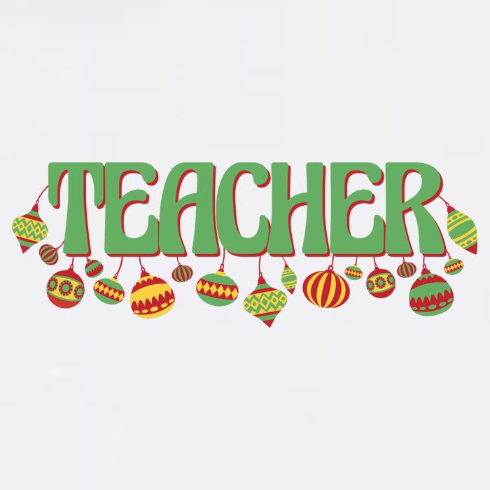 Teacher Christmas Holiday Festive Beanie