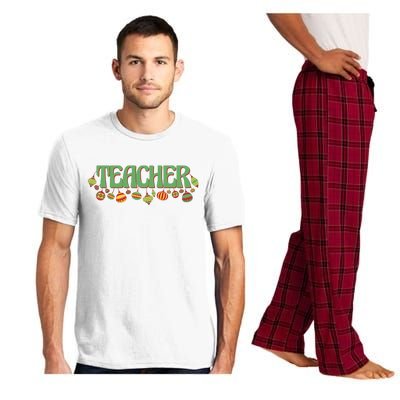 Teacher Christmas Holiday Festive Pajama Set