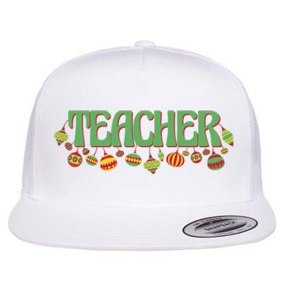 Teacher Christmas Holiday Festive Flat Bill Trucker Hat