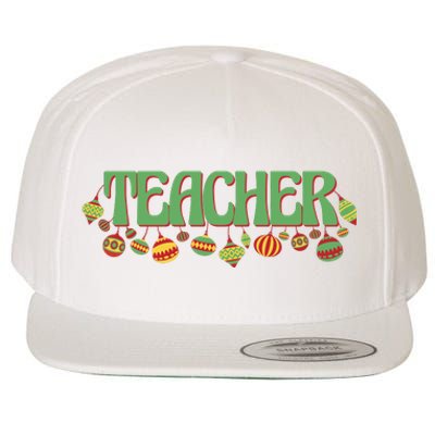 Teacher Christmas Holiday Festive Wool Snapback Cap