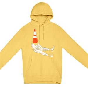 Traffic Cone Halloween Costume Funny Lazy Funny Funny Premium Pullover Hoodie