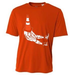 Traffic Cone Halloween Costume Funny Lazy Funny Funny Cooling Performance Crew T-Shirt