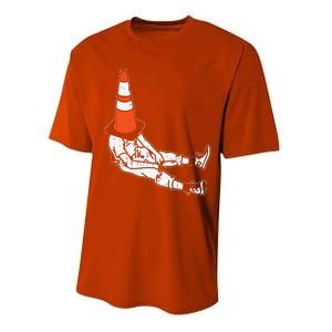 Traffic Cone Halloween Costume Funny Lazy Funny Funny Performance Sprint T-Shirt