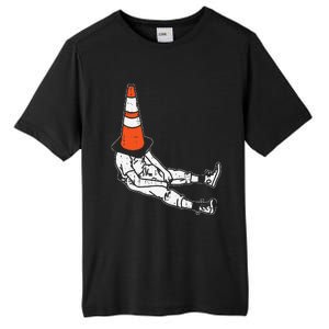 Traffic Cone Halloween Costume Funny Lazy Funny Funny Tall Fusion ChromaSoft Performance T-Shirt