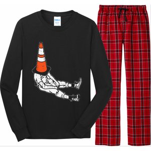 Traffic Cone Halloween Costume Funny Lazy Funny Funny Long Sleeve Pajama Set