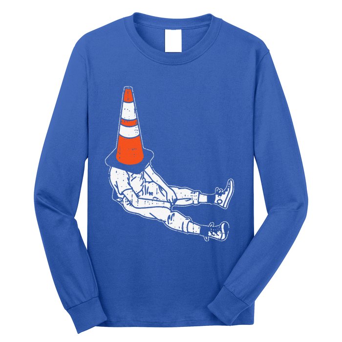 Traffic Cone Halloween Costume Funny Lazy Funny Funny Long Sleeve Shirt