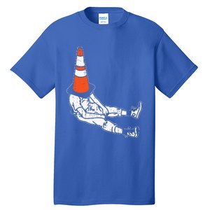 Traffic Cone Halloween Costume Funny Lazy Funny Funny Tall T-Shirt