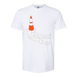 Traffic Cone Halloween Costume Funny Lazy Funny Funny Softstyle CVC T-Shirt