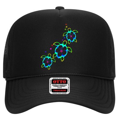 Tropical Colors Hawaiian Honu Sea Turtles Trucker Hat