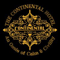The Continental Hotel Drawstring Bag