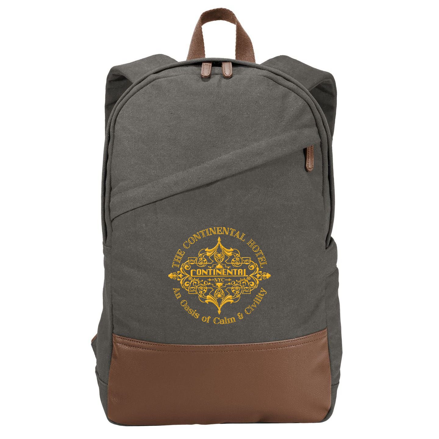The Continental Hotel Cotton Canvas Backpack