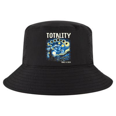 Tabby Cats Howling At Solar Eclipse April 8th 2024 Gift Idea Cool Comfort Performance Bucket Hat