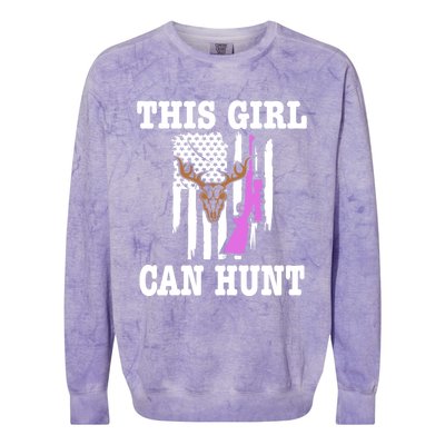 This Can Hunt S Hunt Like A Deer Hunting Gift Colorblast Crewneck Sweatshirt