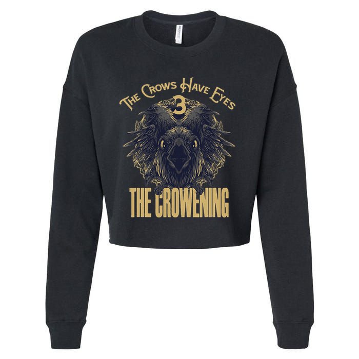 The Crows Have Eyes 3 Cropped Pullover Crew