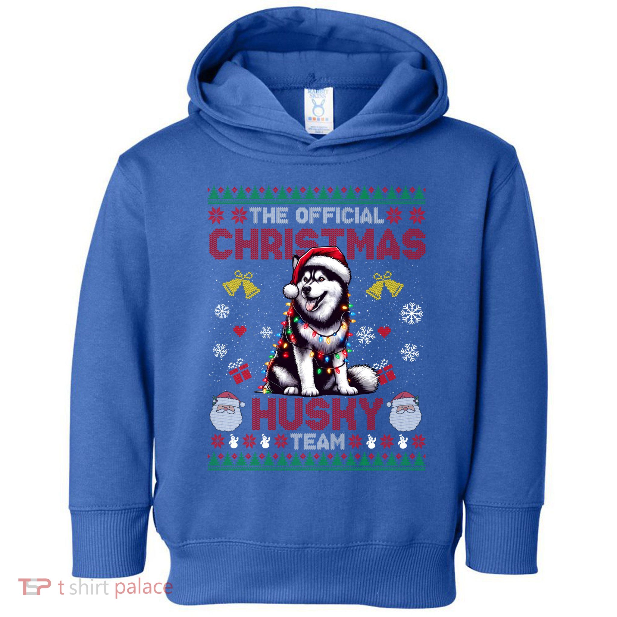 The Christmas Husky Team Ugly Xmas Dog Meaningful Gift Toddler Hoodie