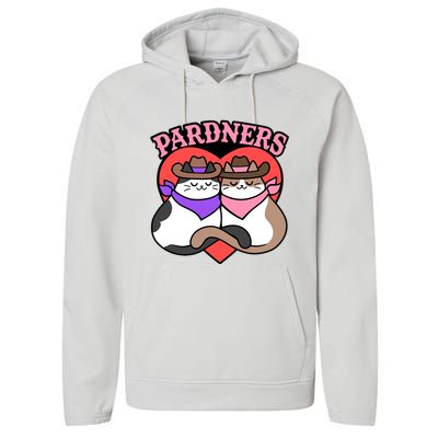 The Cat Hive Pardners Enamel Pin Performance Fleece Hoodie