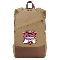 The Cat Hive Pardners Enamel Pin Cotton Canvas Backpack