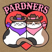 The Cat Hive Pardners Enamel Pin Cotton Canvas Backpack