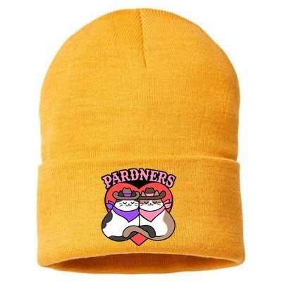 The Cat Hive Pardners Enamel Pin Sustainable Knit Beanie