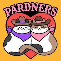 The Cat Hive Pardners Enamel Pin Sustainable Knit Beanie