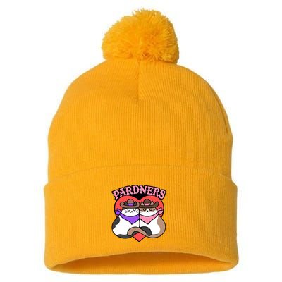 The Cat Hive Pardners Enamel Pin Pom Pom 12in Knit Beanie