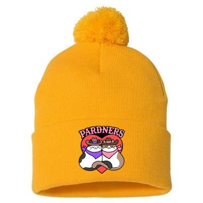 The Cat Hive Pardners Enamel Pin Pom Pom 12in Knit Beanie