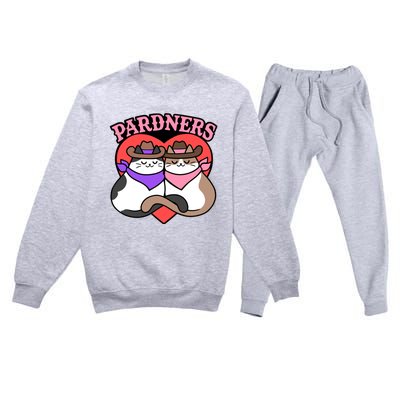 The Cat Hive Pardners Enamel Pin Premium Crewneck Sweatsuit Set