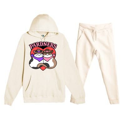 The Cat Hive Pardners Enamel Pin Premium Hooded Sweatsuit Set