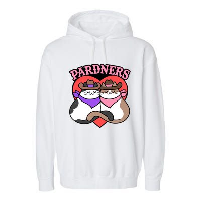 The Cat Hive Pardners Enamel Pin Garment-Dyed Fleece Hoodie