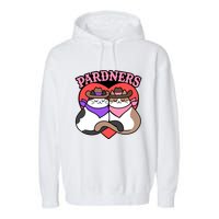 The Cat Hive Pardners Enamel Pin Garment-Dyed Fleece Hoodie